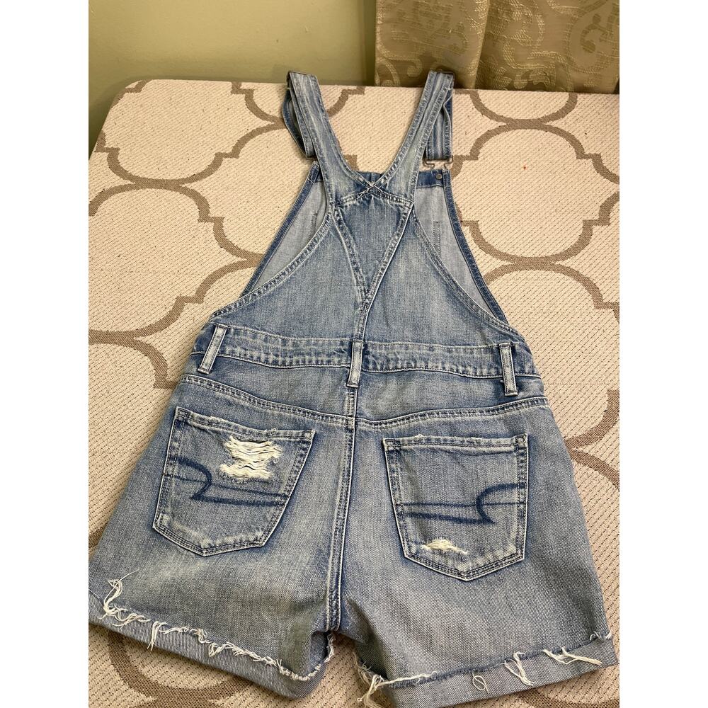 American Eagle Outfitters Tomgirl Shortalls, distressed, size XS - Picture 8 of 12